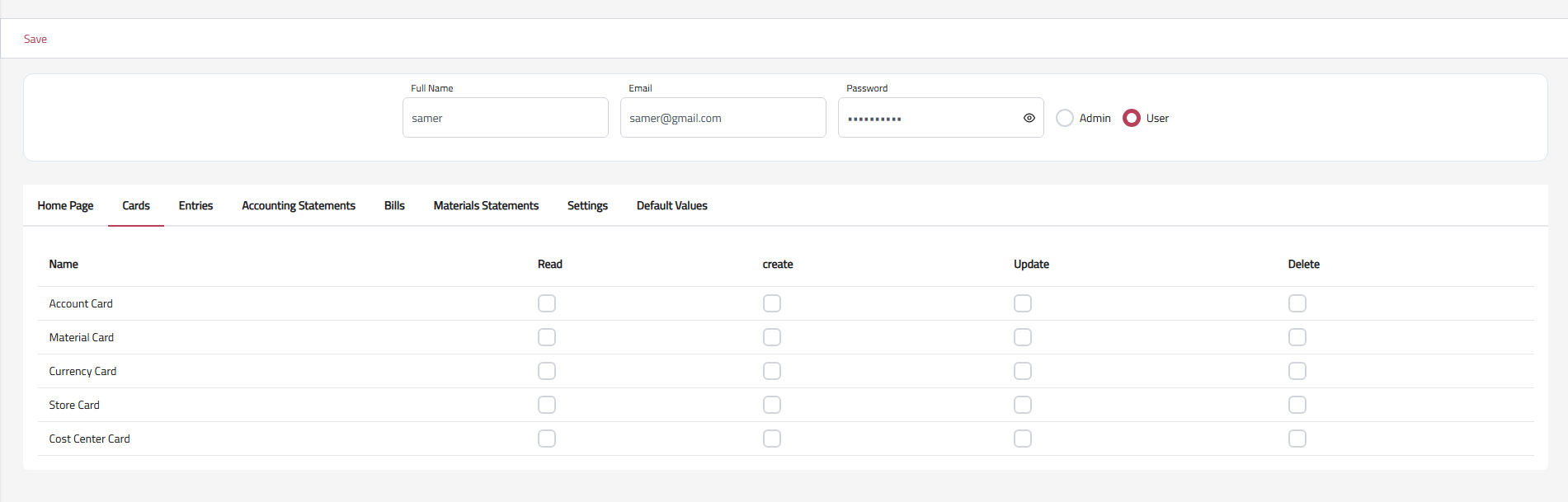 ToLedger Role-Based Access Control and Permissions